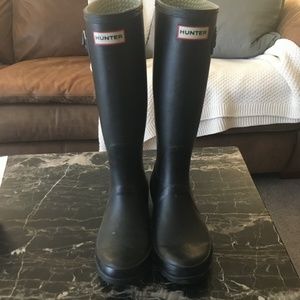 Black Original Tall Hunter Rainboots